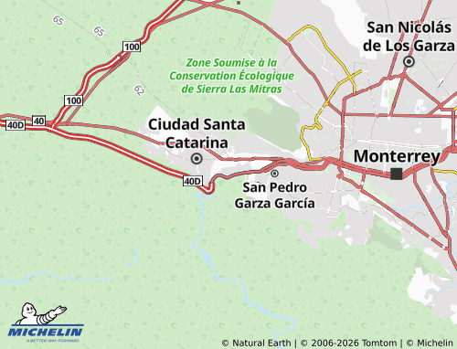 Mapa MICHELIN Protexa Primer y Segundo Sector - ViaMichelin