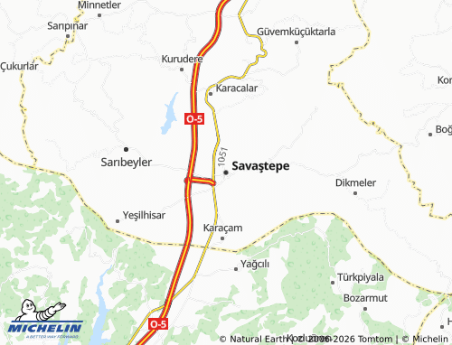 Kaart MICHELIN Savaştepe - ViaMichelin