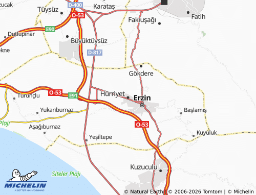 MICHELIN Hürriyet map - ViaMichelin