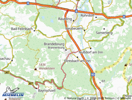 Mappa MICHELIN Brannenburg - ViaMichelin