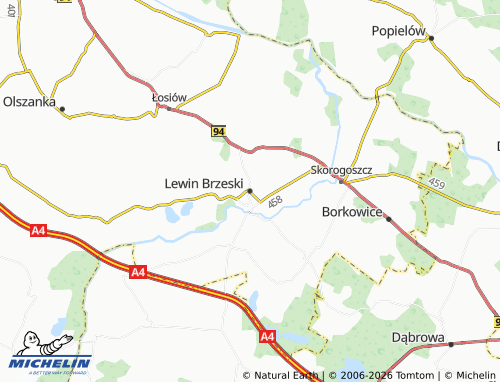 Carte MICHELIN Lewin Brzeski - ViaMichelin