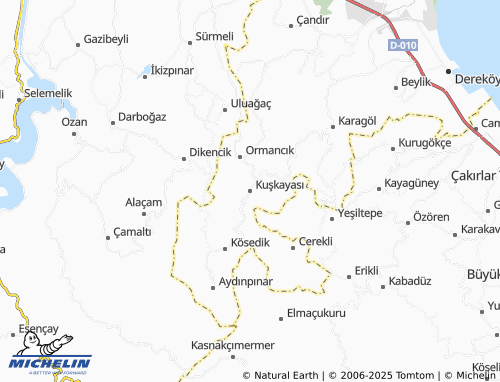 Mappa MICHELIN Kuşkayası - ViaMichelin