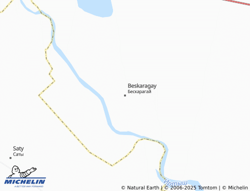 MICHELIN Beskaragay map - ViaMichelin