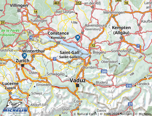 MICHELIN Rorschach map - ViaMichelin