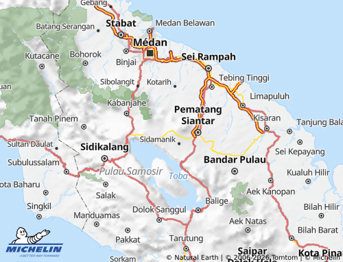 MICHELIN Simalungun map - ViaMichelin