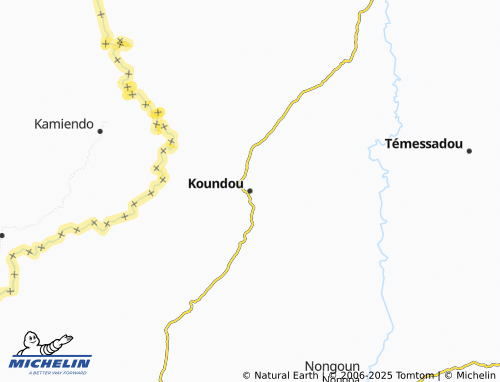 MICHELIN Koundou map - ViaMichelin