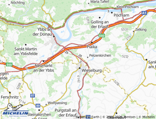 MICHELIN Holzing map - ViaMichelin