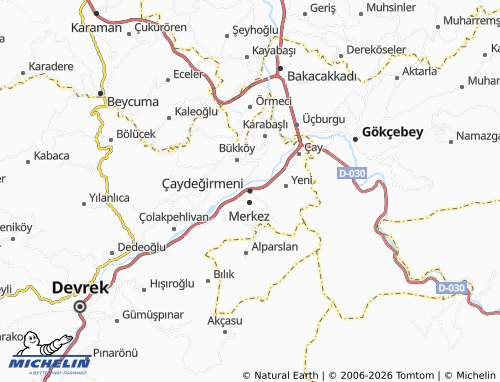 Kaart MICHELIN Çaydeğirmeni - ViaMichelin
