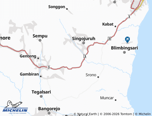 MICHELIN Parijatah Kulon map - ViaMichelin