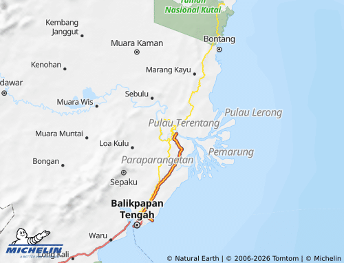 Mappa MICHELIN Kalimantan Timur - ViaMichelin