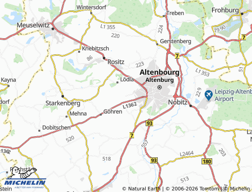 Mapa MICHELIN Steinwitz - ViaMichelin