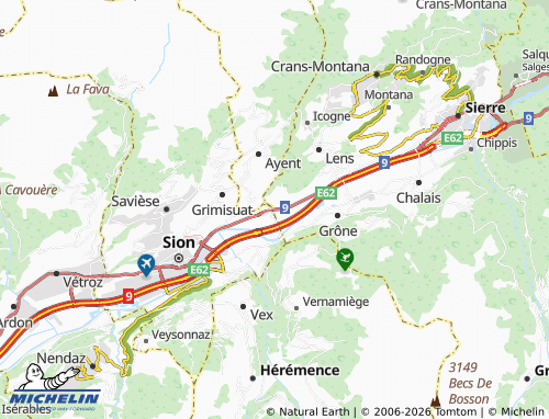 Mappa MICHELIN Saint-Léonard - ViaMichelin