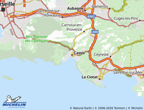 Mappa MICHELIN Cassis - ViaMichelin