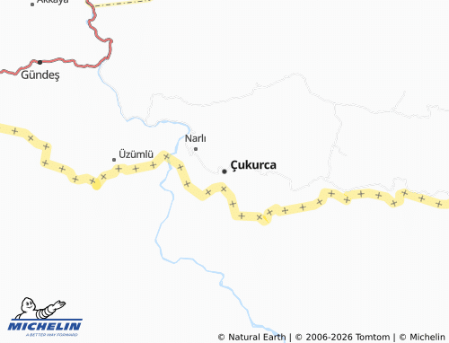 Mappa MICHELIN Çukurca - ViaMichelin