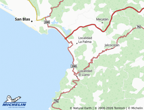 Carte MICHELIN Playa de los Cocos - ViaMichelin