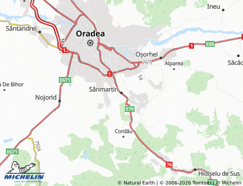 Mappa MICHELIN Sânmartin - ViaMichelin