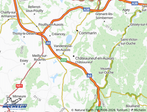 Mappa MICHELIN Châteauneuf - ViaMichelin
