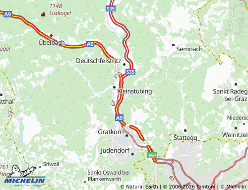 MICHELIN Friesach map - ViaMichelin