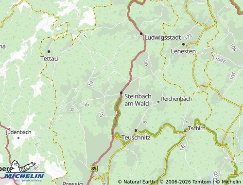 MICHELIN Steinbach am Wald map - ViaMichelin