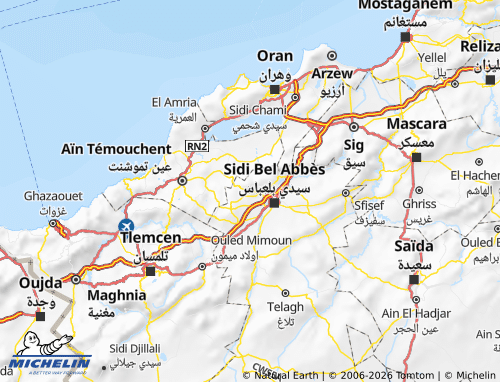 MICHELIN Tsalah map - ViaMichelin