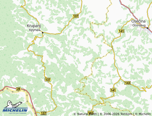 Mapa MICHELIN Šljivova - ViaMichelin