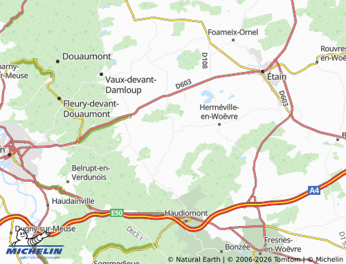 Carte MICHELIN Moranville - ViaMichelin