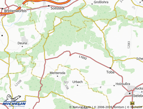 MICHELIN Holzthaleben map - ViaMichelin