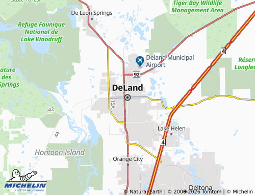 Carte MICHELIN DeLand - ViaMichelin