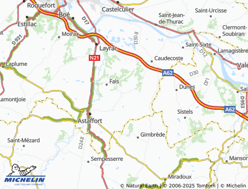 MICHELIN-Landkarte Cuq - ViaMichelin