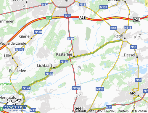 Mappa MICHELIN Kasterlee - ViaMichelin