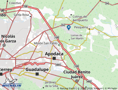 Mappa MICHELIN Misión San Pablo - ViaMichelin