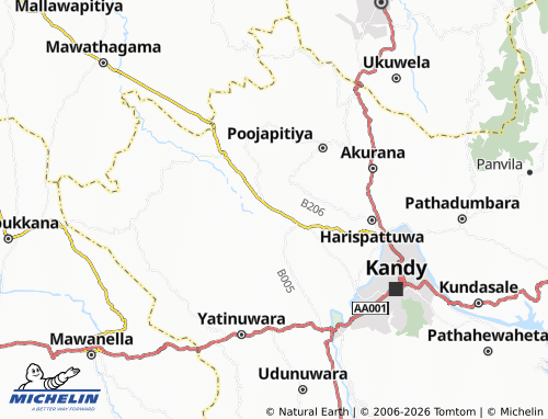 MICHELIN Hedeniya map - ViaMichelin