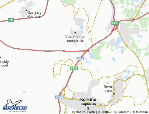 MICHELIN-Landkarte Glinka - ViaMichelin