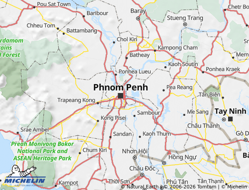 Carte MICHELIN Doun Penh - ViaMichelin