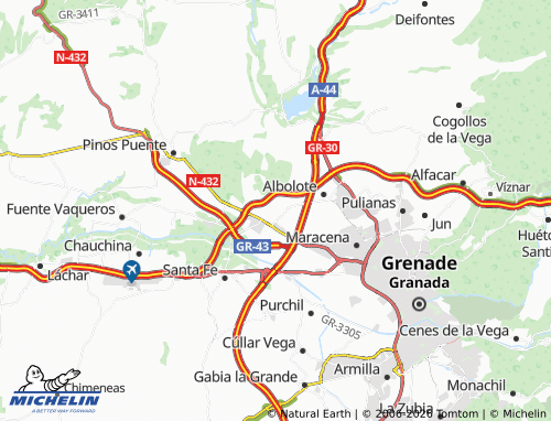MICHELIN Atarfe map - ViaMichelin