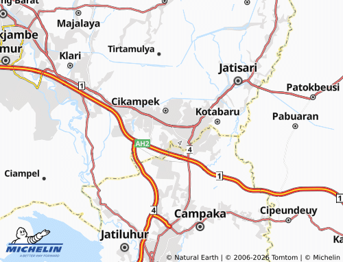 MICHELIN-Landkarte Cikampek Timur - ViaMichelin