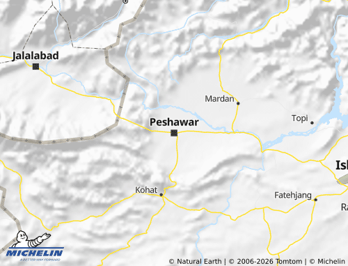 Kaart MICHELIN Khyber Pakhtunkhwa - ViaMichelin