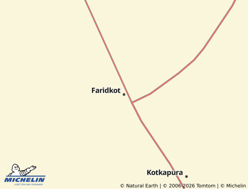 Mappa MICHELIN Faridkot - ViaMichelin