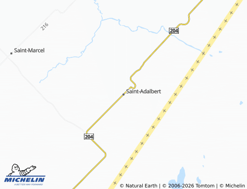 Carte MICHELIN Saint-Adalbert - ViaMichelin
