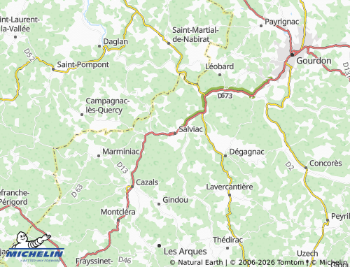 MICHELIN Salviac map - ViaMichelin
