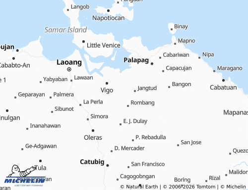MICHELIN Tinoblan map - ViaMichelin