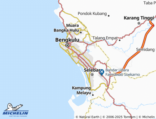 MICHELIN-Landkarte Padang Harapan - ViaMichelin