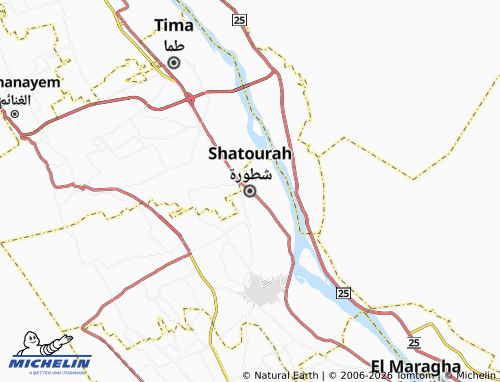 MICHELIN Shatora map - ViaMichelin