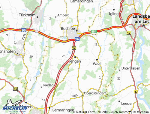 MICHELIN Jengen map - ViaMichelin