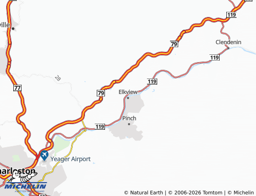 Mapa MICHELIN Elkview - ViaMichelin