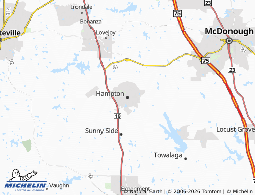 Kaart MICHELIN Hampton - ViaMichelin