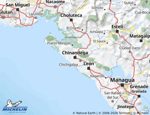 Carte MICHELIN Chinandega - ViaMichelin