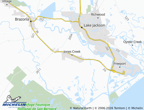 Carte MICHELIN Jones Creek - ViaMichelin