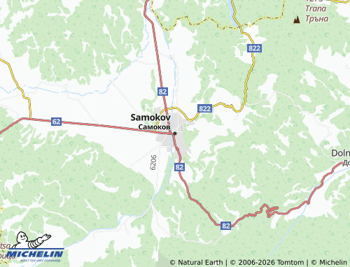 Carte MICHELIN Samokov - ViaMichelin