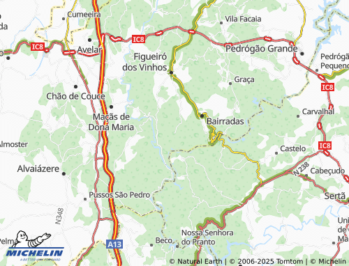 MICHELIN Vale do Rio map - ViaMichelin